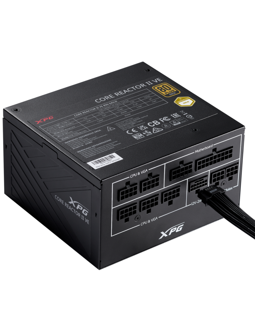 XPG COREREACTOR II VE 650W unidad de fuente de alimentación 24-pin ATX ATX Negro