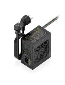 AISENS Fuente Alimentacion SFX 500W con Cable de Alimentacion OEM, Negra