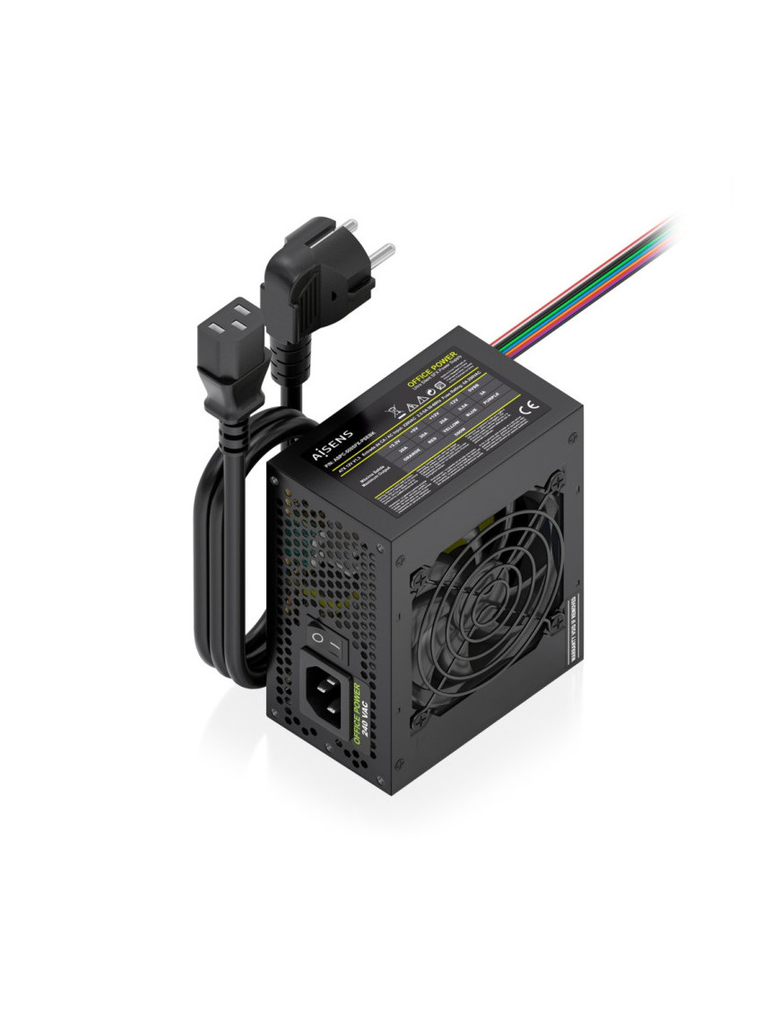 AISENS Fuente Alimentacion SFX 500W con Cable de Alimentacion OEM, Negra