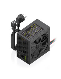 AISENS Fuente Alimentacion ATX 500W con Cable de Alimentacion OEM, Negra