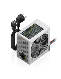 AISENS Fuente Alimentacion ATX 500W con Cable de Alimentacion OEM, Plata