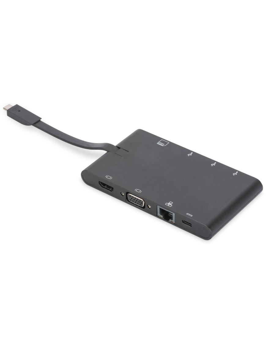 Digitus Estación de conexión universal de viaje, USB Type C™