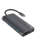 NATEC NMP-2162 base para portátil y replicador de puertos Alámbrico USB 3.2 Gen 1 (3.1 Gen 1) Type-C Gris