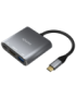 AISENS Conversor USB-C a HDMI/USB-C/Tipo A USB 3.0, 3 en 1, Gris, 15cm