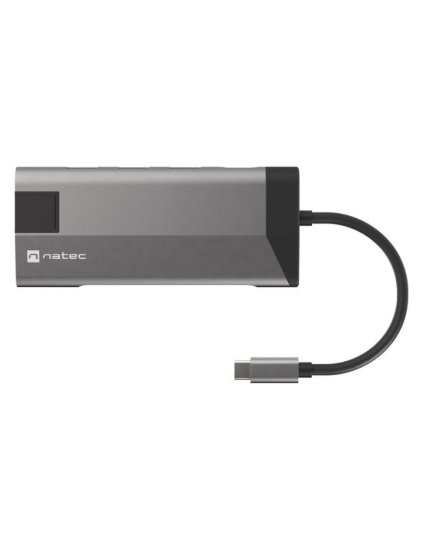 NATEC Fowler Plus USB Tipo C Negro, Gris