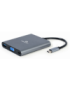 Gembird A-CM-COMBO6-01 base para portátil y replicador de puertos USB 3.2 Gen 1 (3.1 Gen 1) Type-C Gris