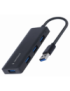 Gembird UHB-U3P4-03 base para portátil y replicador de puertos Alámbrico USB 3.2 Gen 1 (3.1 Gen 1) Type-A Negro