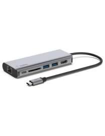 Belkin AVC008BTSGY base para portátil y replicador de puertos USB 3.2 Gen 1 (3.1 Gen 1) Type-C Negro, Gris