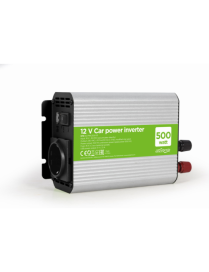 Gembird EG-PWC500-01 adaptador e inversor de corriente Auto 500 W Gris