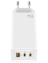 Leotec Cargador 65W GaN 2 USB-C PD + 1 USB-A Blanco
