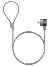 AISENS Cable de Seguridad con Cerradura de Llave para Ordenador, Monitor, Portatil 1.5 m