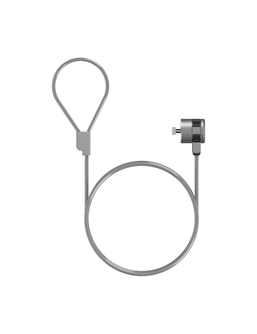 AISENS Cable de Seguridad con Cerradura de Llave para Ordenador, Monitor, Portatil 1.5 m