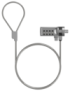 AISENS Cable de Seguridad con Cerradura de Combinacion para Ordenador, Monitor, Portatil 1.5M