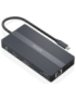 AISENS ASUC-12P017-GR base para portátil y replicador de puertos Alámbrico USB 3.2 Gen 1 (3.1 Gen 1) Type-C