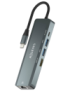 AISENS USB-C Dock 5 en 1, USB-C a 1xHDMI, 1xRJ45, 2xUSB, 1xPD, Gris, 15 cm