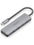 AISENS USB-C Dock 5 en 1, USB-C a 1xHDMI 2xUSB-A 1xUSB-C 1xUSB-C PD, Gris, 15cm