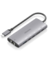 AISENS USB-C Dock 6 en 1, USB-C a 1xHDMI, 1xRJ45, 1xUSB-A 10G, 2xUSB-C 10G, 1xUSB-C PD, Gris, 20cm