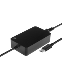 Ewent EW3980 adaptador e inversor de corriente Interior 65 W Negro
