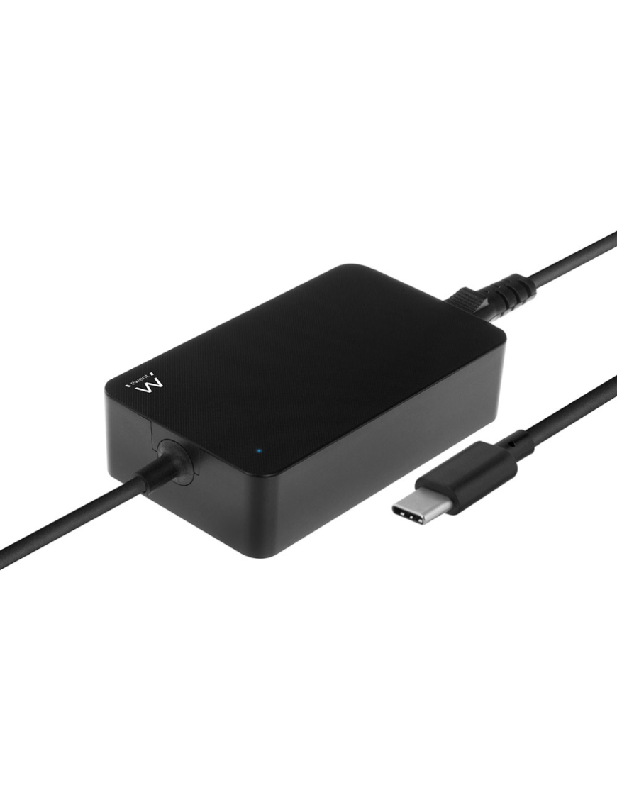 Ewent EW3980 adaptador e inversor de corriente Interior 65 W Negro