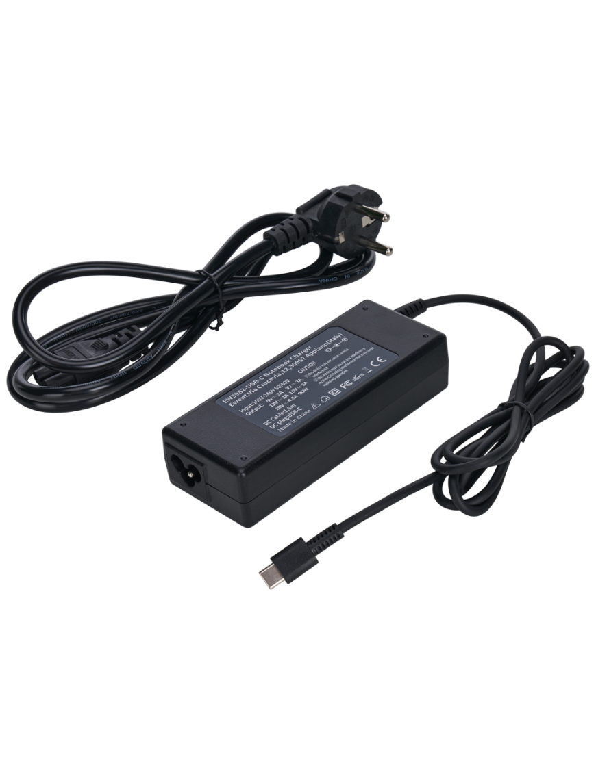 Ewent EW3982 adaptador e inversor de corriente Interior 90 W Negro