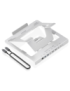 AISENS Soporte de Sobremesa Ajustable para Portatil / Tablet con USB-C Docking 7 en 1, Gris