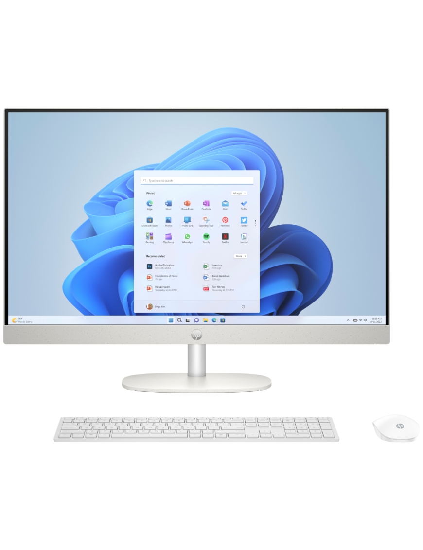 HP 27 inch All-in-One 27-cr0128ns PC Intel® Core™ i5 i5-1335U 68,6 cm (27") 1920 x 1080 Pixeles 16 GB DDR4-SDRAM 512 GB SSD