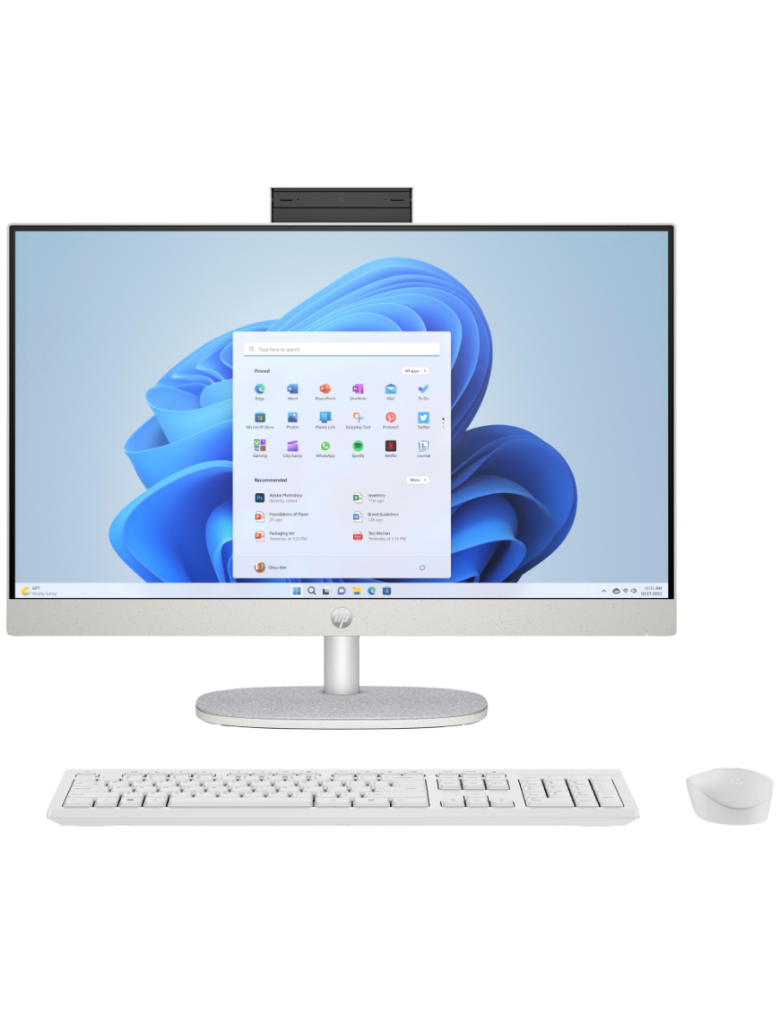 HP 23.8 inch All-in-One 24-cr0187ns PC Intel® Core™ i5 i5-1335U 60,5 cm (23.8") 1920 x 1080 Pixeles 8 GB DDR4-SDRAM 512 GB SSD