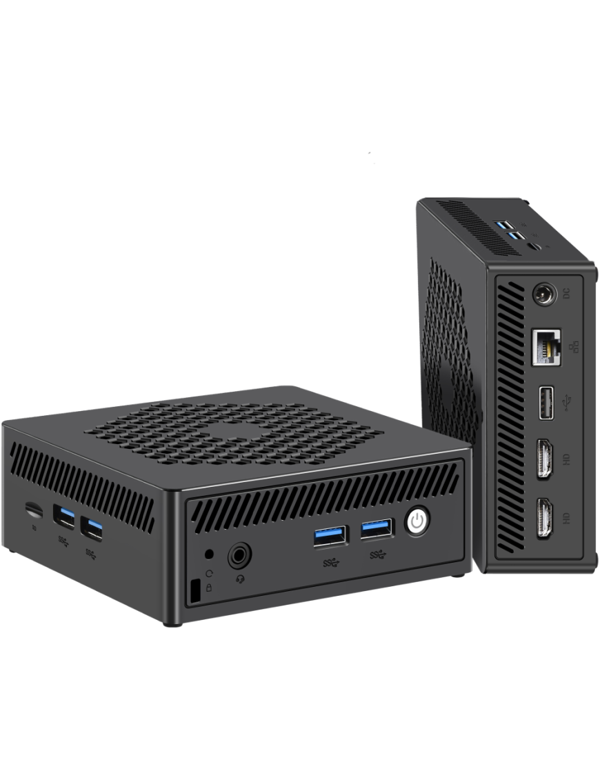 Leotec LEMPC12 PC/estación de trabajo barebone Cubo Negro