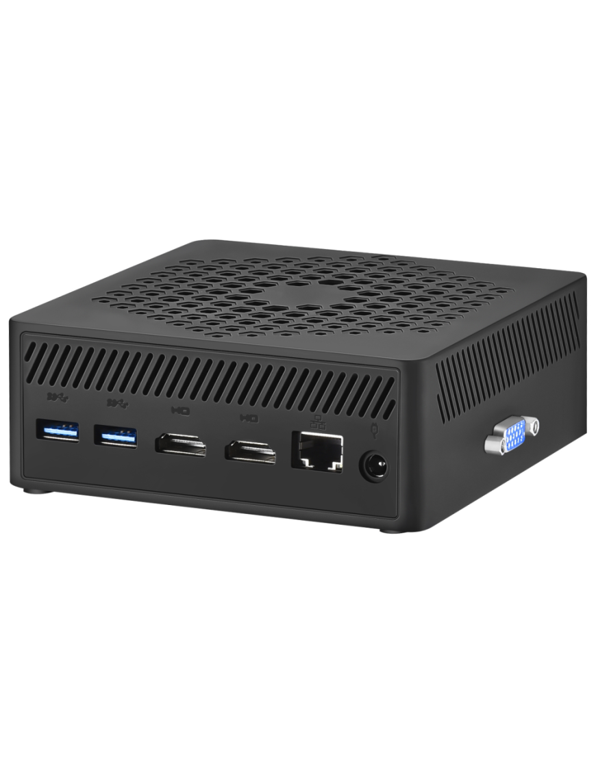 Leotec LEMPC15 PC/estación de trabajo barebone Negro