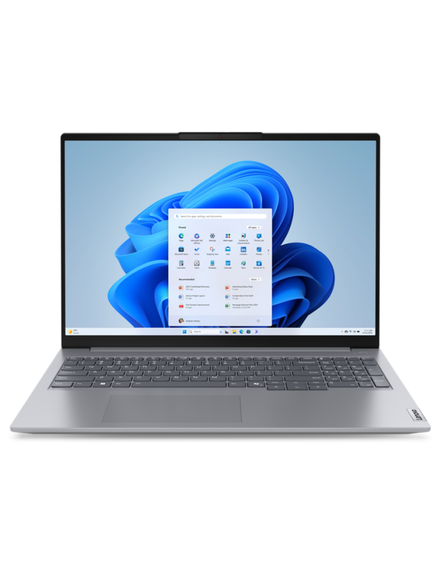 Lenovo ThinkBook 16 G7 IML Intel Core Ultra 5 125U Portátil 40,6 cm (16") WUXGA 16 GB DDR5-SDRAM 512 GB SSD Wi-Fi 6E (802.11ax)