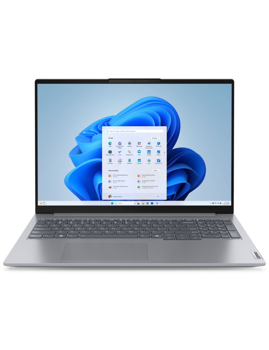 Lenovo ThinkBook 16 G7 ARP AMD Ryzen™ 5 7535HS Portátil 40,6 cm (16") WUXGA 16 GB DDR5-SDRAM 512 GB SSD Wi-Fi 6 (802.11ax)