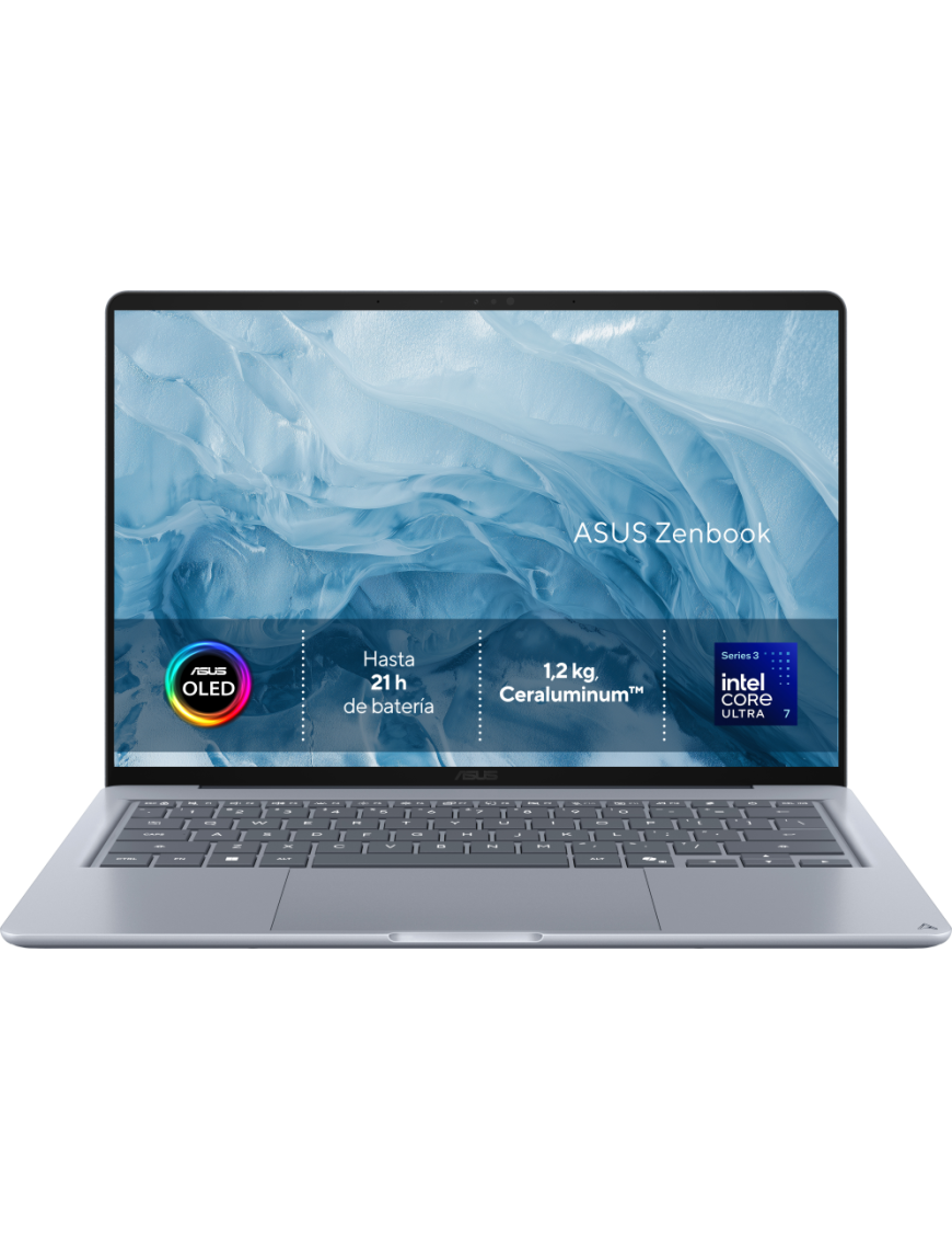 ASUS Zenbook 14 OLED UX3480AA-U1537 - Ordenador Portátil " WUXGA (Intel Core Ultra 7 355, 16GB RAM, 512GB SSD, Graphics, Sin