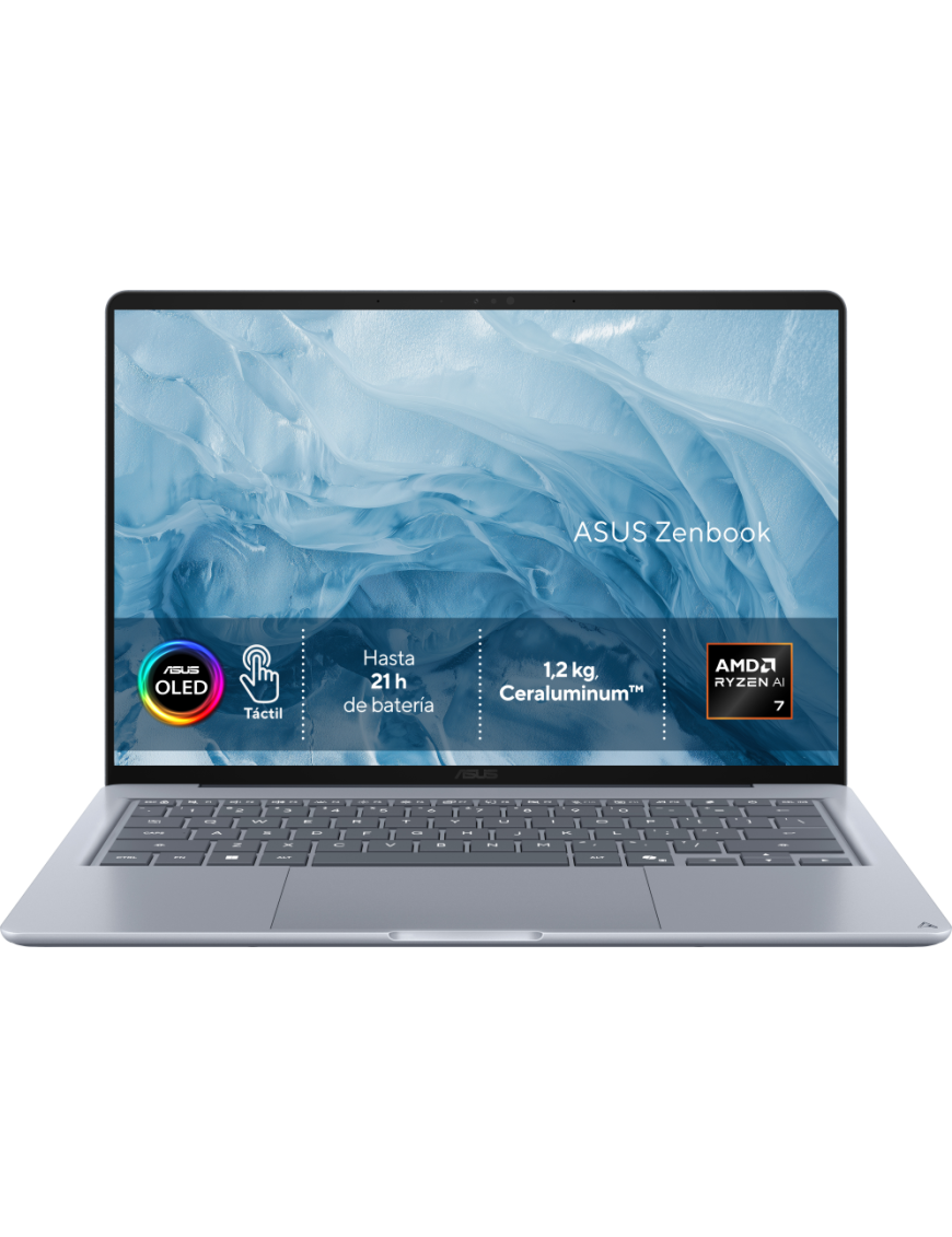 ASUS Zenbook 14 OLED UX3480KA-U2218W Copilot+ PC Copilot+ PC - Ordenador Portátil " WUXGA (AMD Ryzen AI 7 345, 16GB RAM, 512GB