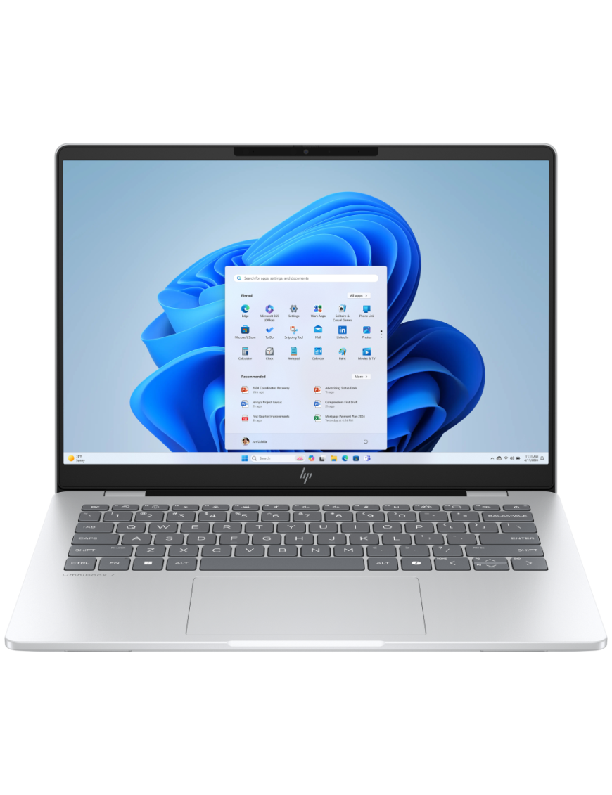 HP OmniBook 7 AI 14-fr0011ns Intel Core Ultra 5 225U Portátil 35,6 cm (14") 2K 16 GB LPDDR5-SDRAM 1 TB SSD Wi-Fi 7 (802.11be)