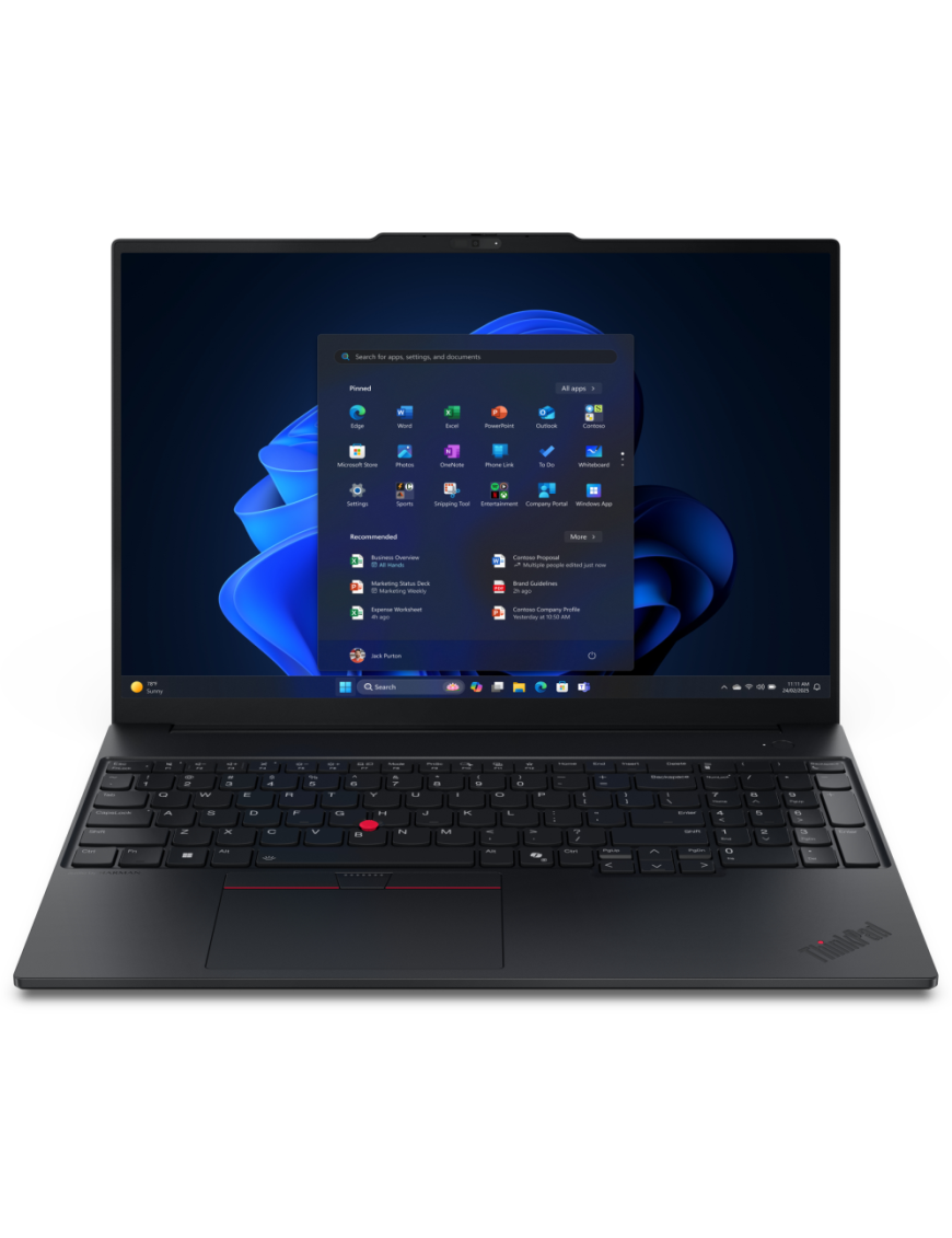 Lenovo ThinkPad E16 Gen 3 (Intel) Copilot+ PC Intel Core Ultra 7 258V Portátil 40,6 cm (16") WUXGA 32 GB LPDDR5x-SDRAM 1 TB SSD