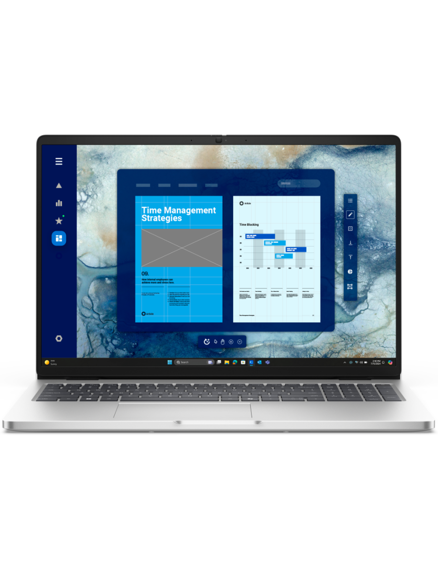 DELL Pro 16 PC16250 Intel Core Ultra 7 255U Portátil 40,6 cm (16") Full HD+ 16 GB DDR5-SDRAM 512 GB SSD Wi-Fi 6E (802.11ax)