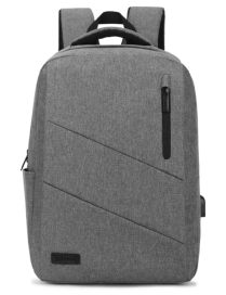 SUBBLIM City Backpack Mochila para portátil 15.6", Poliéster Oxford, Gris
