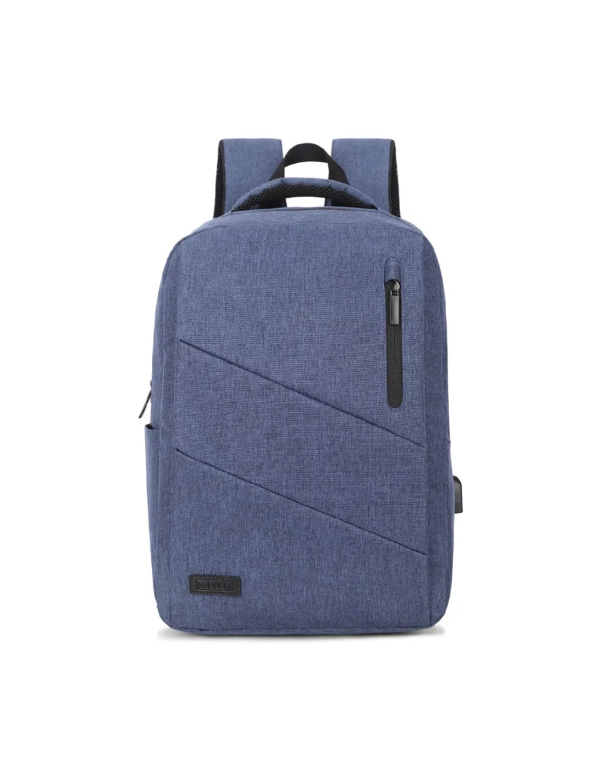SUBBLIM City Backpack Mochila para portátil 15.6", Poliéster Oxford, Azul