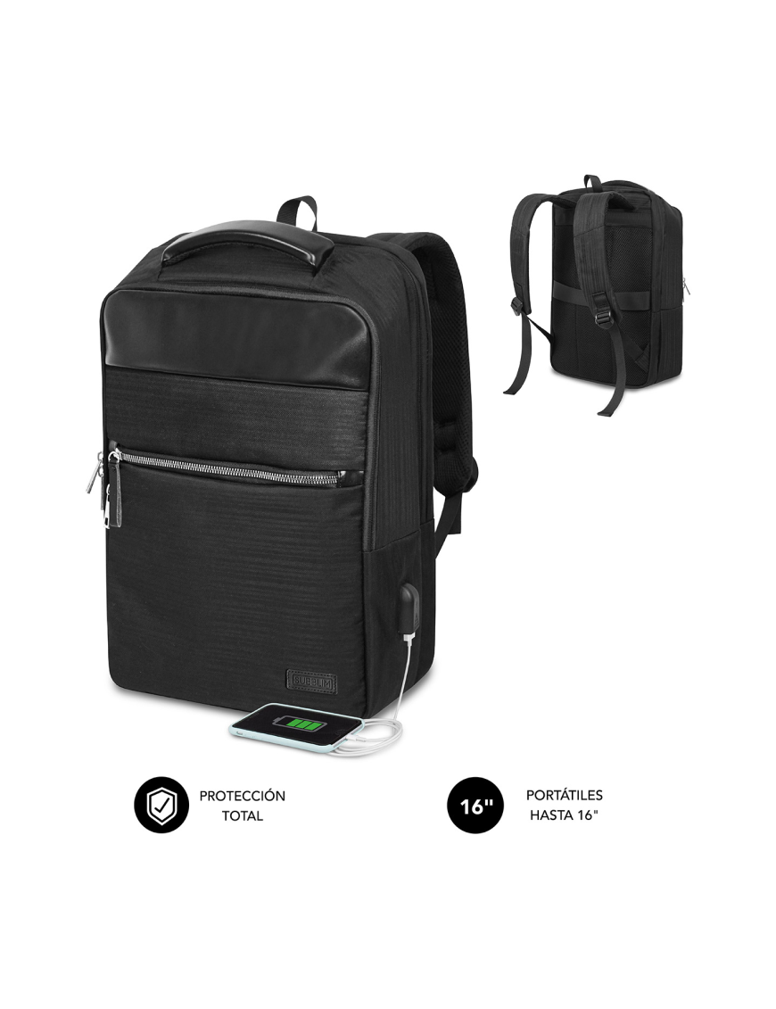 SUBBLIM Mochila de negocios Business V2 AP Backpack 16" Negro