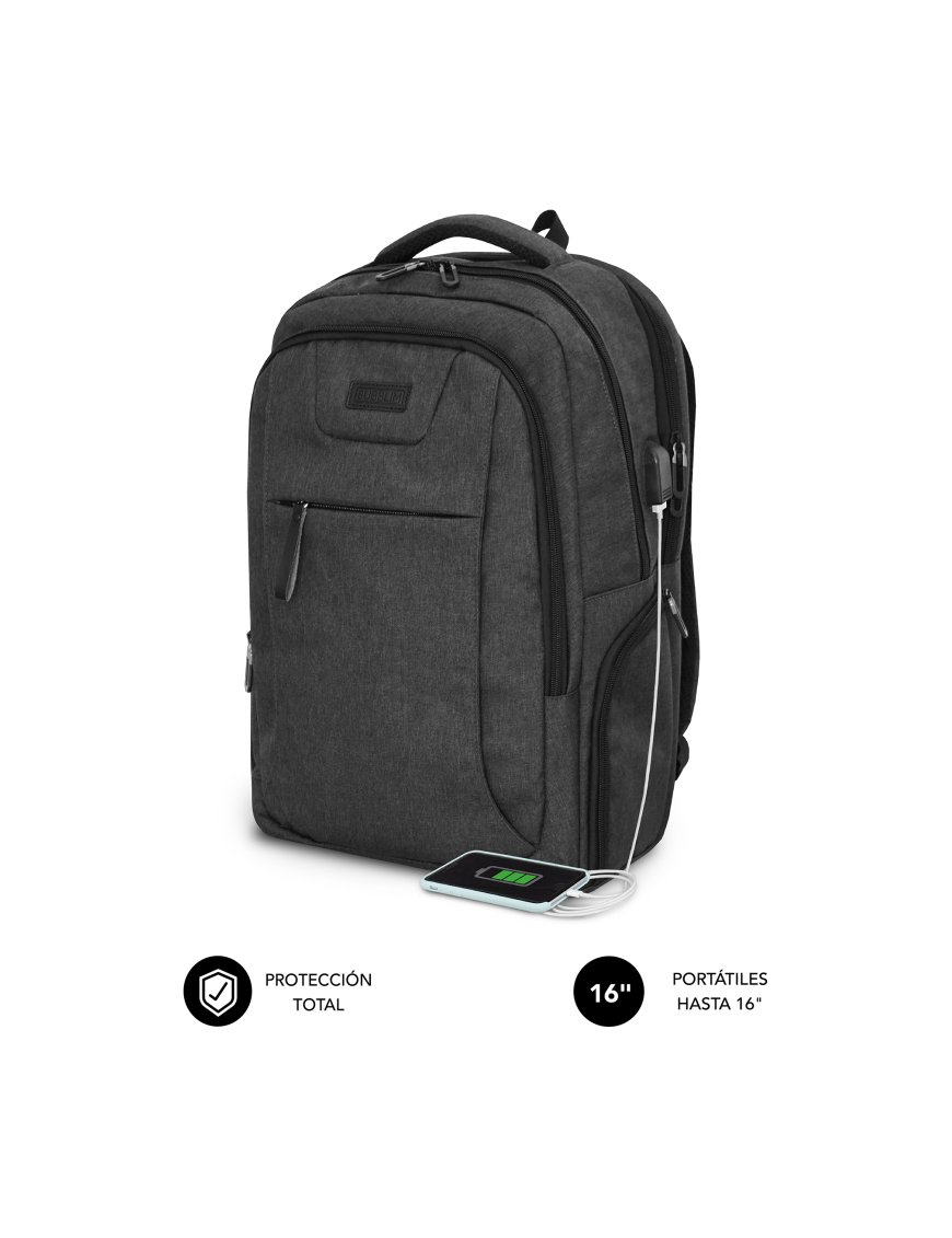 SUBBLIM Mochila ordenador Professional Air Padding Backpack 16"