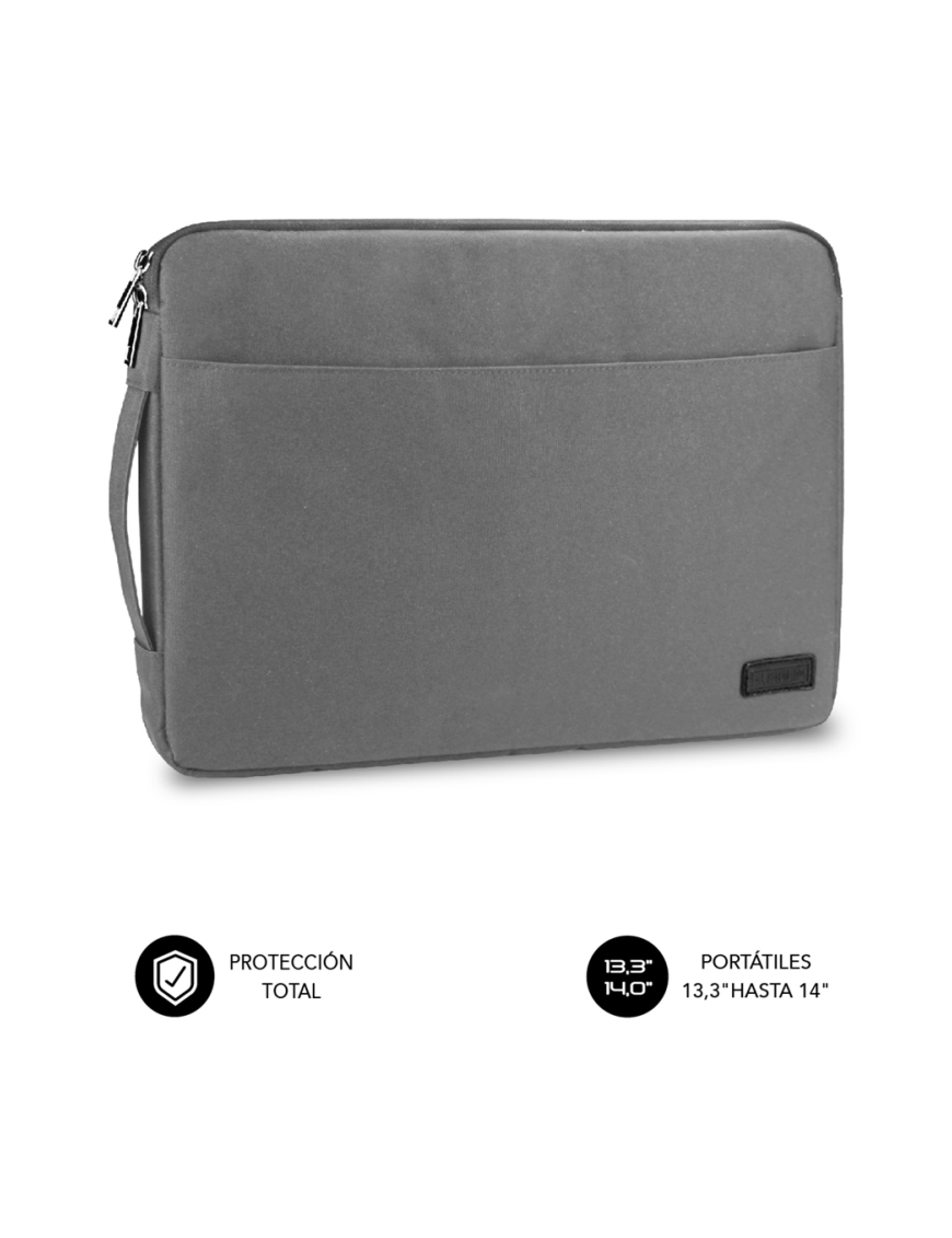 SUBBLIM Funda Ordenador Urban Laptop Sleeve 13,3-14" Grey