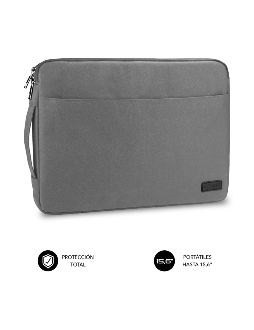 SUBBLIM Funda Ordenador Urban Laptop Sleeve 15,6" Grey