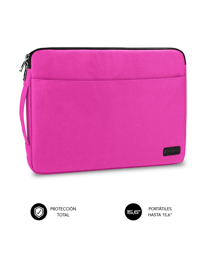 SUBBLIM Funda Ordenador Urban Laptop Sleeve 15,6" Pink