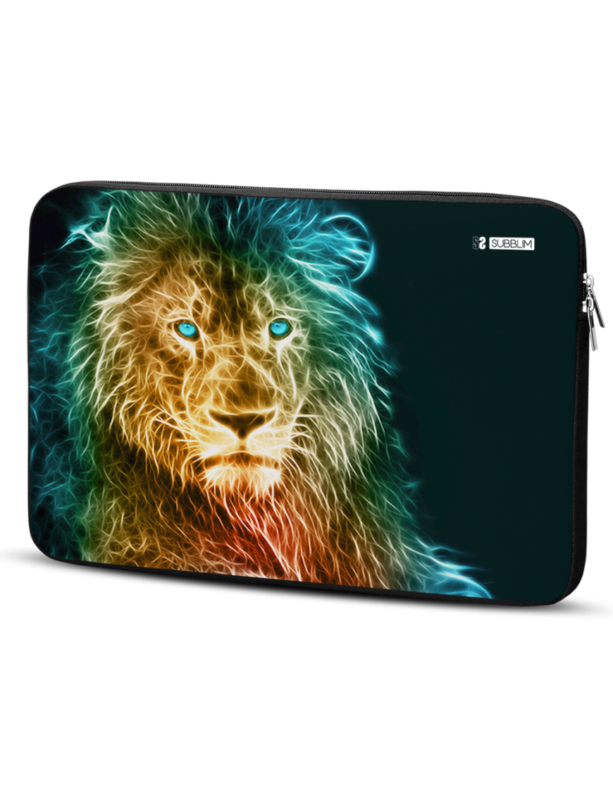 SUBBLIM Funda Ordenador Neopreno Trendy Sleeve Neo Lion 15,6"