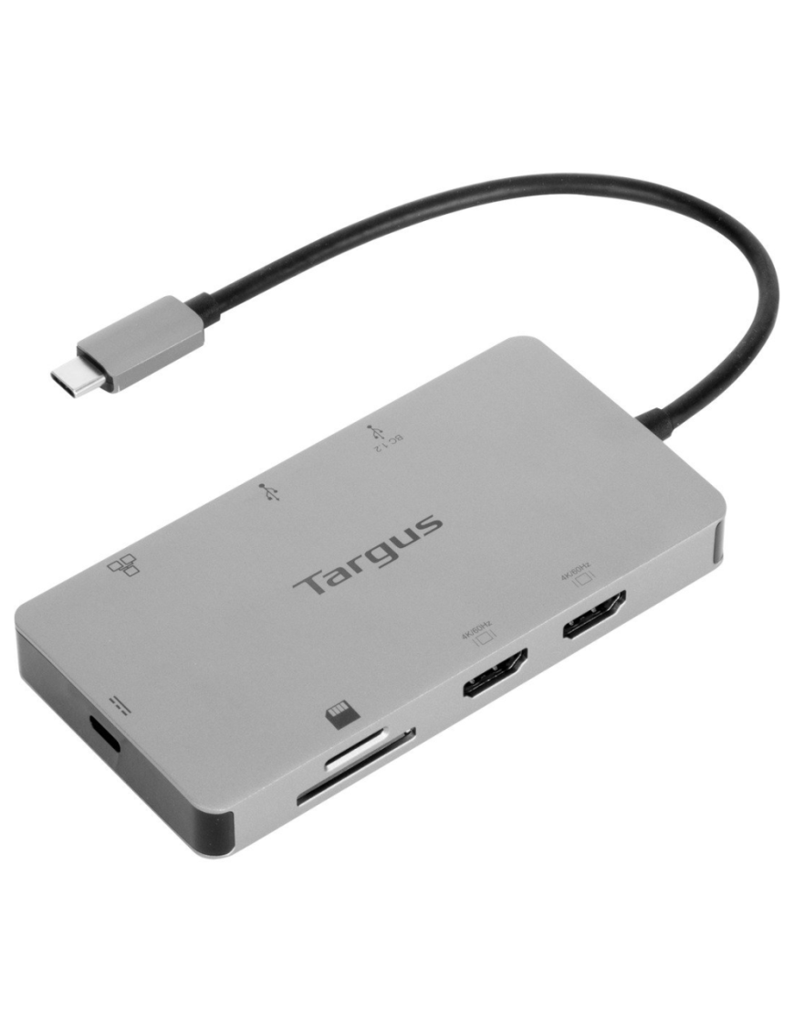 Targus DOCK423EU base para portátil y replicador de puertos Alámbrico USB 3.2 Gen 1 (3.1 Gen 1) Type-C Plata