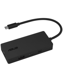 ASUS 4 in 1 USB-C Dock DC110 Alámbrico USB 3.2 Gen 2 (3.1 Gen 2) Type-C Negro
