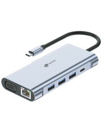 Leotec LEDS01 base para portátil y replicador de puertos Acoplamiento Gris