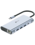Leotec LEDS01 base para portátil y replicador de puertos Acoplamiento Gris