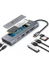 Leotec Docking Station 8 en 1 con ranura M.2 para SSD