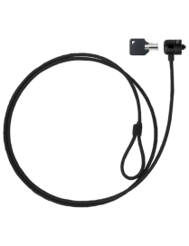 TooQ Cable de Seguridad con Llave para Portátiles 1.5 metros, Gris Oscuro